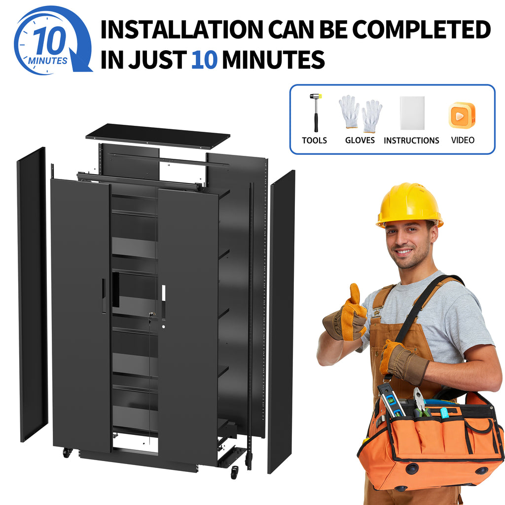 KAER 71"H 5-Tier Metal Garage Storage With Wheels