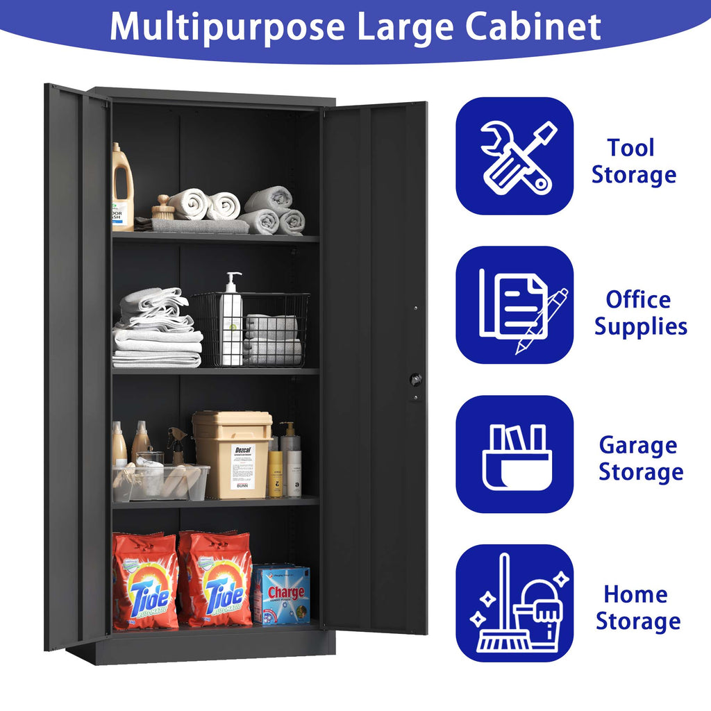 KAER 71"H 4-Tier Metal Garage Storage Cabinet