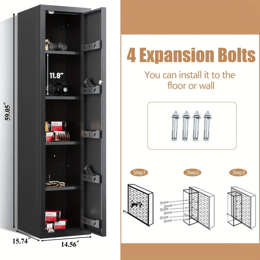 59"H Gun & Ammo Storage Cabinet - Sapital