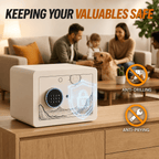 KAER Compact Digital Safe Box with Removable Shelf - KaerWorld
