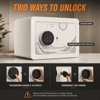 KAER Compact Digital Safe Box with Removable Shelf - KaerWorld