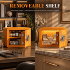 KAER Compact Digital Safe Box with Removable Shelf (Orange) - KaerWorld