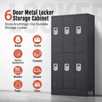 KAER Unite Metal Locker Cabinet with Lockable Storage - KaerWorld
