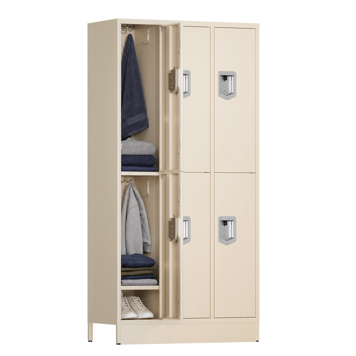 KAER Unite Metal Locker Cabinet with Lockable Storage - KaerWorld