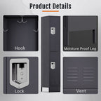 KAER Unite Metal Locker Cabinet with Lockable Storage - KaerWorld